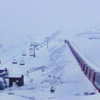 Imagen de ayer del estado de las pistas de Boí Taüll tras las últimas nevadas. 