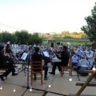 Concierto de un cuarteto de cuerda, ayer en la primera cita del ciclo ‘Agrocultural’ de L’Horta de Lleida en la Granja Pifarré en la Caparrella.