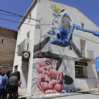Uno de los nuevos murales que lucirá Penelles gracias al festival GarGar, en el que participan 24 artistas locales e internacionales. 