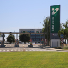 La entrada del Centro Integral de Mercancías CIM Lleida.
