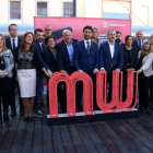 La presentació de la Mobile Week ahir a Barcelona.