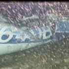 Imatges de l’avió al fons del canal de la Mànega.