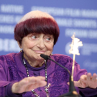 Agnès Varda, en el Festival de Cine de Berlín el pasado febrero.