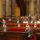 Els grups parlamentaris JxCat i ERC van votar en contra de la moció i la CUP no va participar-hi.