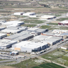 Vista de área del polígono industrial de Torrefarrera, que cuenta con una planta de depuración. 