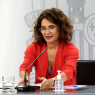 La portavoz del gobierno español, María Jesús Montero.