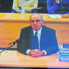 Imagen de Rodrigo Rato, expresidente de Bankia, durante el juicio en la Audiencia Nacional, ayer.