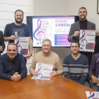 Els participants a la presentació ahir del cicle ‘Musicant l’Urgell. So & Patrimoni’.