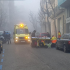 Herido leve un motorista accidentado en Lleida