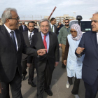 El secretario general de la ONU, António Guterres, durante su visita a Trípoli.