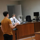 L'acusat d'abusar de la noia, aquest dimecres durant el judici a l'Audiència de Lleida.