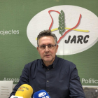Jaume Bernis, responsable de porcí de JARC, ahir, a Lleida.