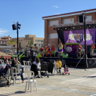 Actuación del grupo Lo Pot Petit, ayer en Les Borges Blanques.