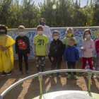 Niños participantes en los actos de ayer en Tornabous.