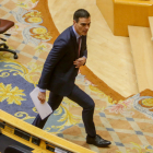 Sánchez es va sotmetre ahir al Senat a la primera sessió de control sota l’estat d’alarma.