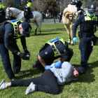 Agents australians arresten una persona a Melbourne, ahir.