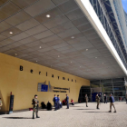 Vista de la entrada a la sede de la Comisión Europea en Bruselas.