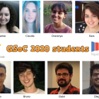 Els vuit estudiants als quals el programa Google Summer of Code ha becat.