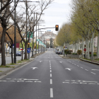 Imagen de la avenida de Madrid completamente vacía el pasado 23 de mayo. 