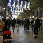 Salut demana “seny” durant les festes nadalenques. A la imatge, el Portal de l’Àngel de Barcelona.