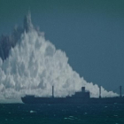 Imagen de archivo de una explosión nuclear submarina. 