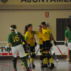 Jugadoras del Vila-sana celebran uno de sus goles el sábado.   