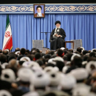 El líder suprem de l’Iran, en la seua compareixença pública després de l’atac.