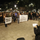 Foto de archivo de una protesta en apoyo a los refugiados en Lleida. 