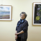 Anne d’Orléans, ayer en la inauguración de la exposición en Le Petit Atelier de Lleida. 