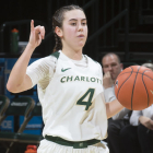 Laia Raventós, durante su periplo en las Charlotte 49ers.