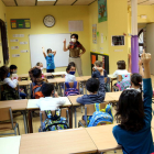 Una aula de l’escola de Salardú a l’inici del curs.