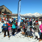Imagen de archivo de escolares de la Alta Ribagorça en Boí Taüll durante una de las sesiones de esquí.