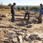 Vista de las excavaciones en la villa romana de Verdú. 