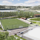 Imatge virtual del futur nou camp de futbol de la Pobla.