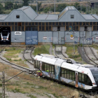 El comboi reparat està estacionat al Pla de Vilanoveta de Lleida