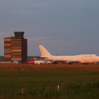 Aviones en el aeropuerto de Alguaire el pasado mes de abril. 