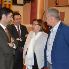 Jordi Puigneró, Ramon Farré, Rosa Maria Perelló i Salvador Bonjoch, alcalde de Bellpuig.