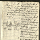 Fragmento del ‘Cadastre de Patiño’ (1717), en el archivo de Lleida.