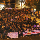 Imatge de la manifestació contra la violència masclista del 25 de novembre de l’any passat a Lleida.