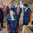 El Homrani y el resto de autoridades visitaron las instalaciones con los residentes como guías. 