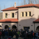 La remodelada estació de la Pobla que es va poder visitar dins de la jornada de portes obertes.