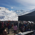 La estación de Boí-Taüll recibió ayer a unos 3.500 esquiadores.