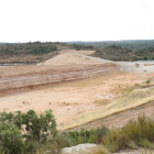 El pantano de L’Albagés, de donde se regarán 700 hectáreas en año y medio.