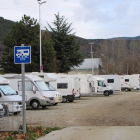 La zona de estacionamiento de autocaravanas de La Seu.