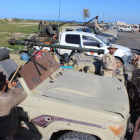 Efectivos militares en los alrededores de Trípoli.