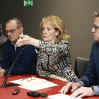 Talarn, este miércoles junto a la consellera de Cultura durante la rueda de prensa en el Museu de Lleida.