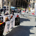 Imatge d'arxiu d'una manifestació per celebrar el 80 aniversari de l'ocupació franquista de Barcelona.