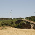 Imagen de la zona donde irán los nuevos molinos eólicos, alineados con el parque de Sant Antoni. 