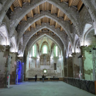 Vista general i actual de l’interior de l’equipament cultural de Sant Domènec.