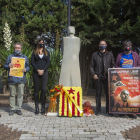 Imagen del homenaje de Independentistes d’Esquerres a Companys.